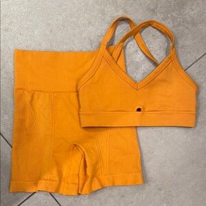 Alala Vibrant Orange Sports Bra